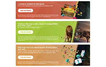 The Casimba casino bonus offers