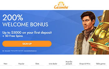 The Casimba casino welcome bonus