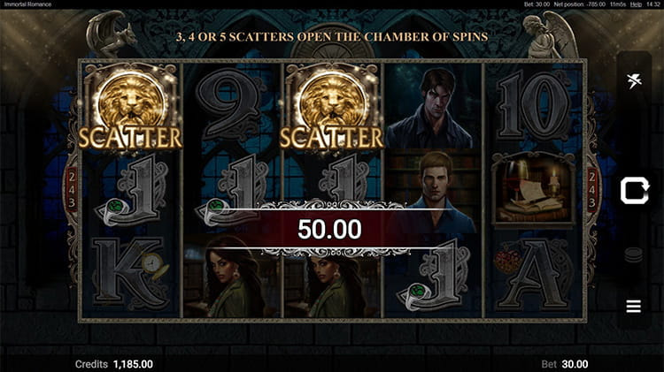 Immortal Romance Scatter