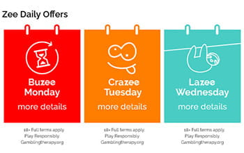 Playzee casino welcome bonus