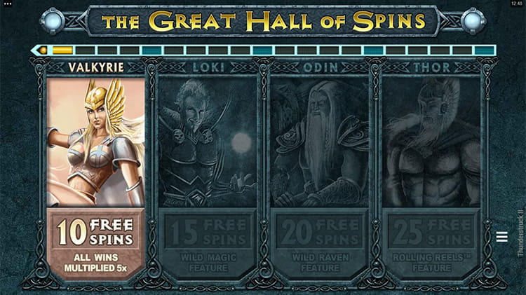 Thunderstruck II Free spins